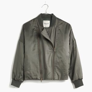 Madewell cropped bomber jacket